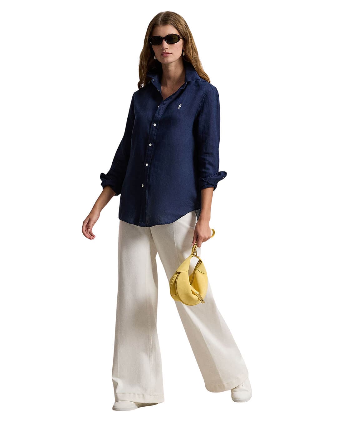 Polo Ralph Lauren Shirts Polo Ralph Lauren Navy Classic Fit Ls Linen  Shirt