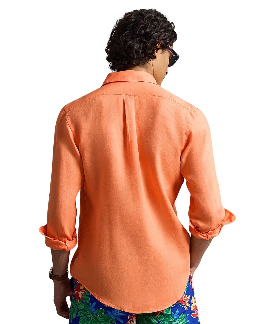 Polo Ralph Lauren Shirts Polo Ralph Lauren Orange  Custom Fit Ls Linen Shirt