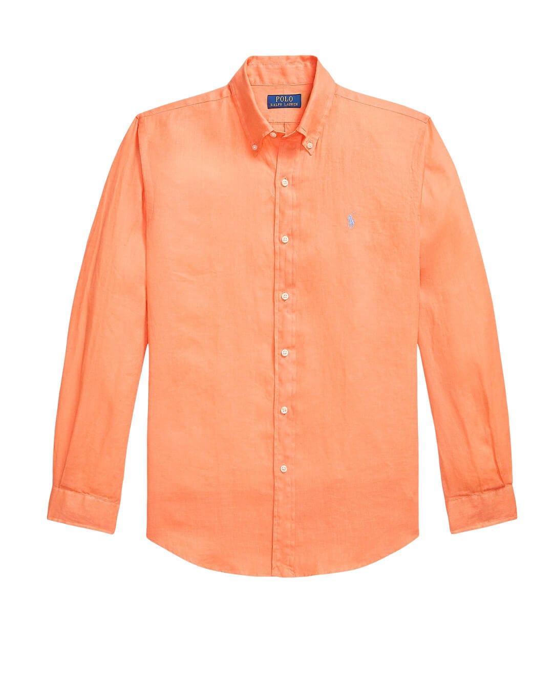 Polo Ralph Lauren Shirts Polo Ralph Lauren Orange  Custom Fit Ls Linen Shirt