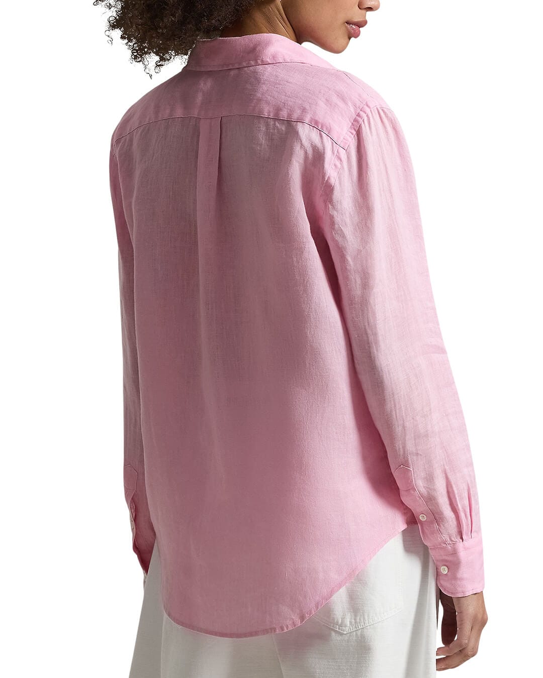 Polo Ralph Lauren Shirts Polo Ralph Lauren Pink Classic Fit Ls Linen  Shirt
