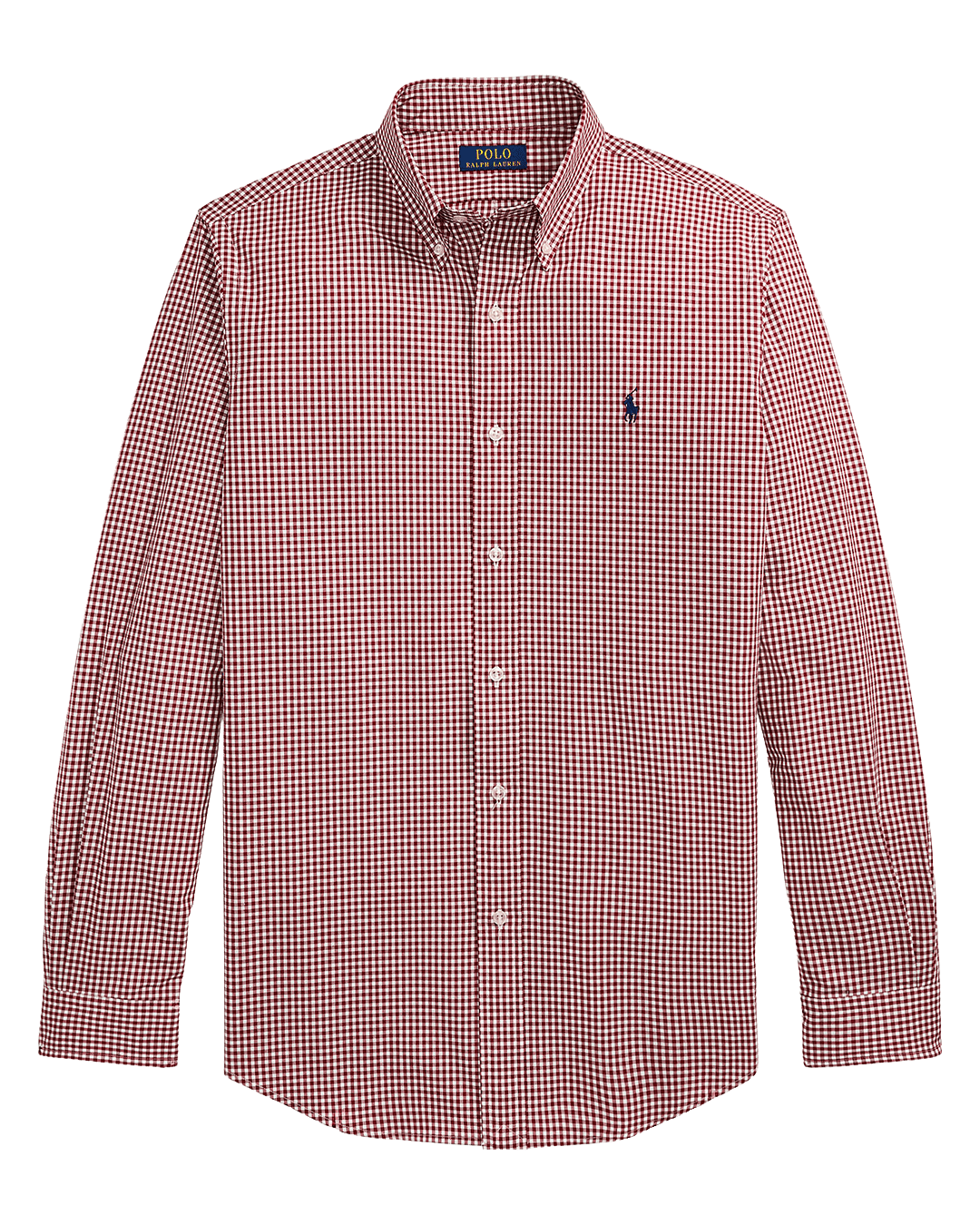 Polo Ralph Lauren Shirts Polo Ralph Lauren Red Custom Fit Gingham Stretch Poplin Shirt