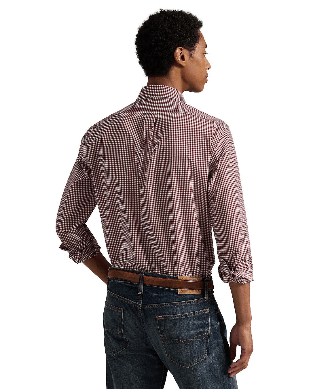 Polo Ralph Lauren Shirts Polo Ralph Lauren Red Custom Fit Gingham Stretch Poplin Shirt