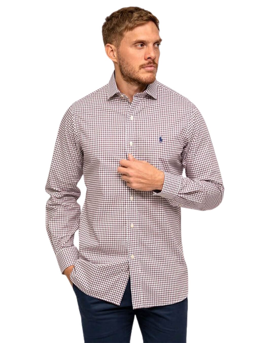 Polo Ralph Lauren Red Multi Check Dress Shirt Bortex Bortex