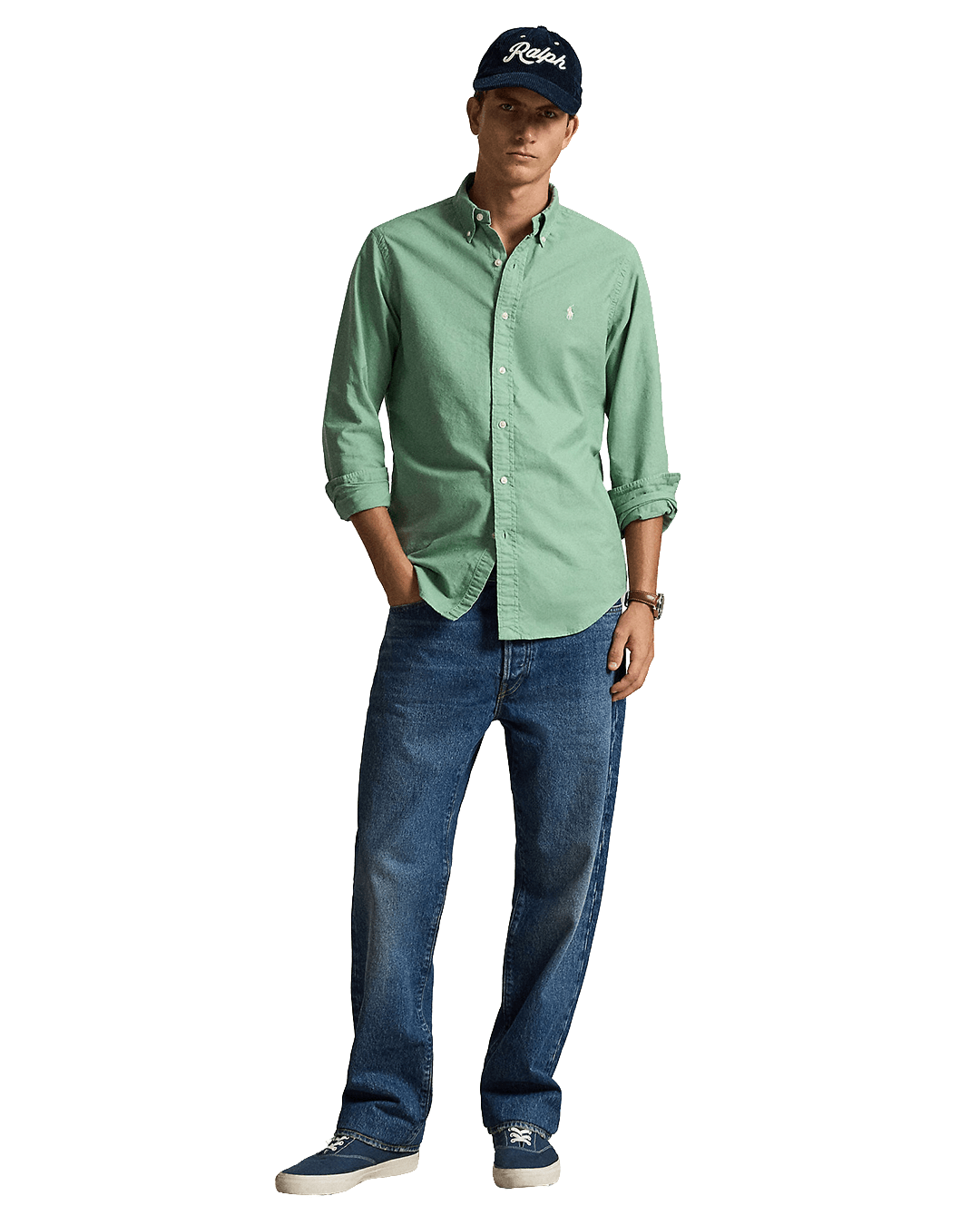 Polo Ralph Lauren Shirts Polo Ralph Lauren Turquoise Custom Fit Garment-Dyed Oxford Shirt