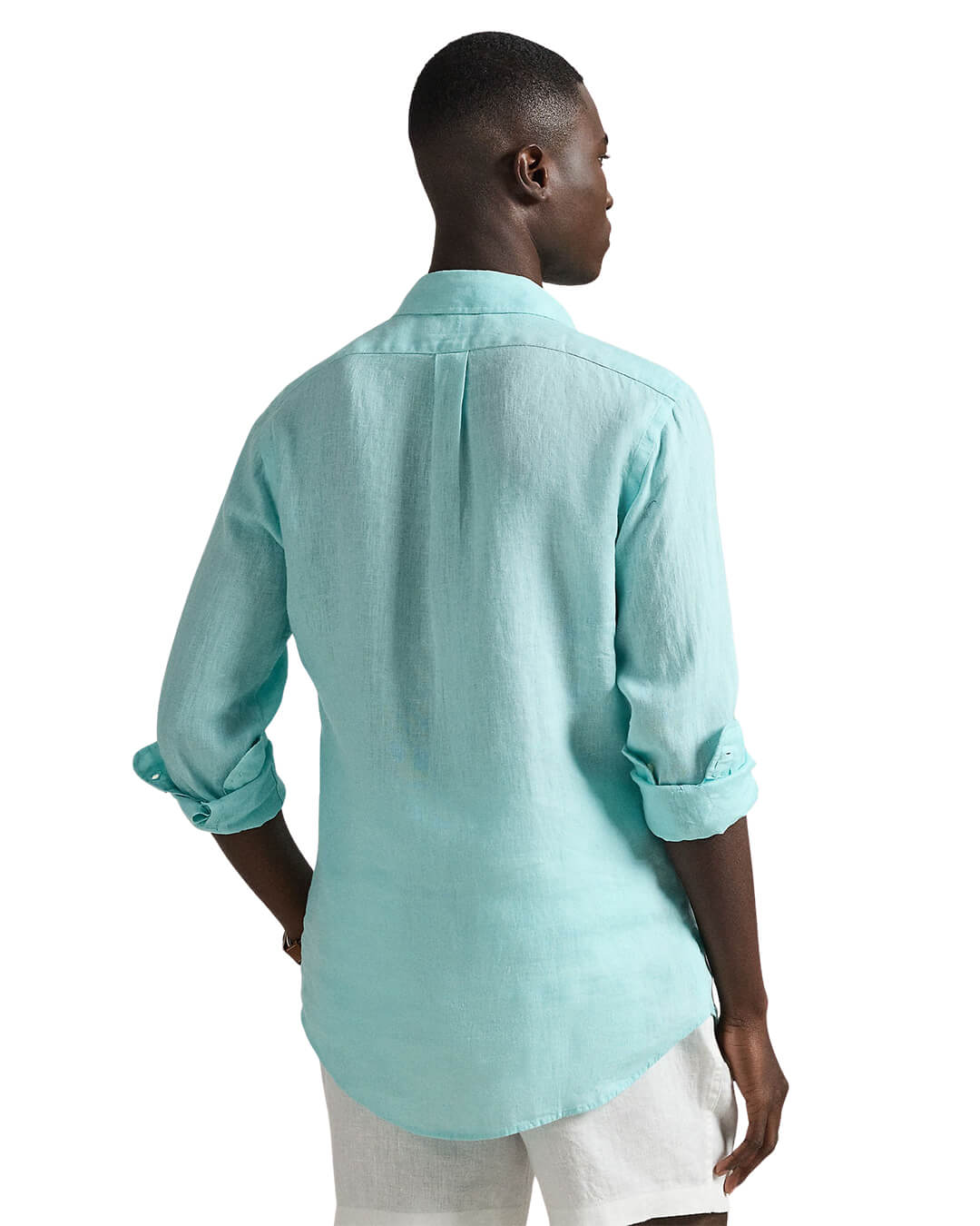 Polo Ralph Lauren Shirts Polo Ralph Lauren Turquoise Custom Fit Ls Linen Shirt