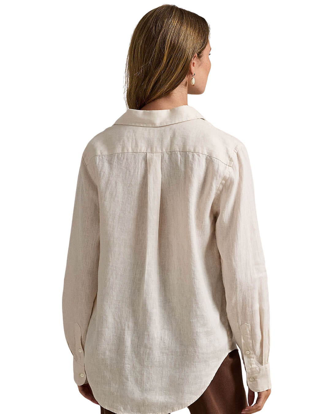 Polo Ralph Lauren Shirts Polo Ralph Lauren White Classic Fit Ls Linen  Shirt