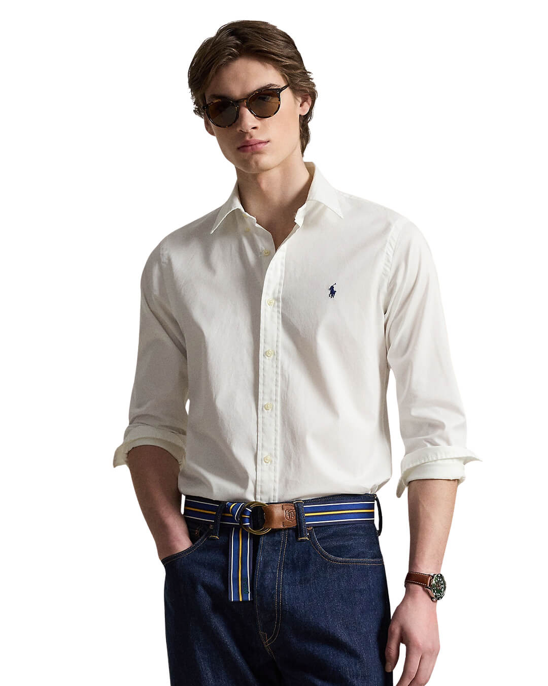 Polo Ralph Lauren Shirts Polo Ralph Lauren White Custom Fit Cotton Shirt