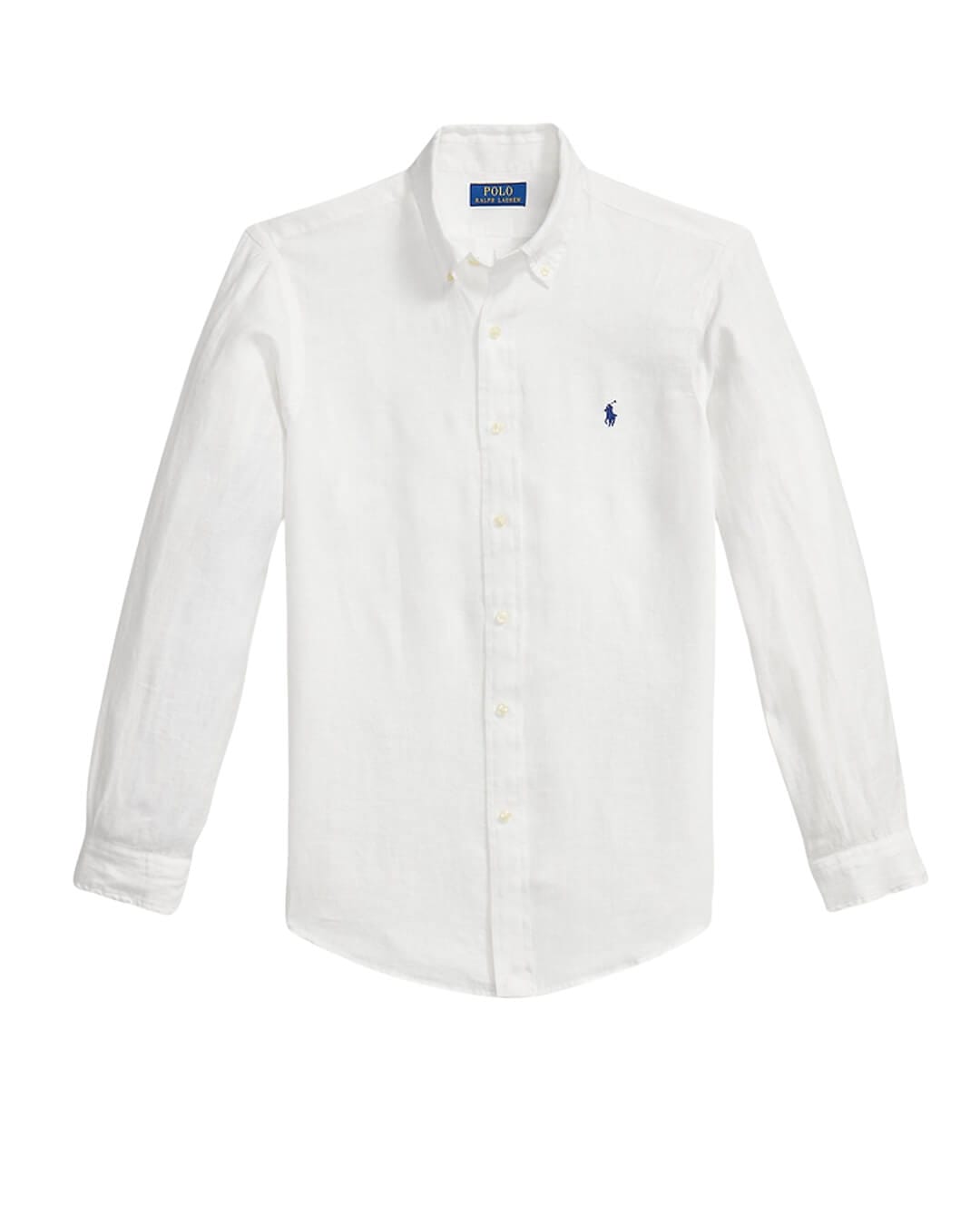 Polo Ralph Lauren Shirts Polo Ralph Lauren White Custom Fit Ls Linen  Shirt