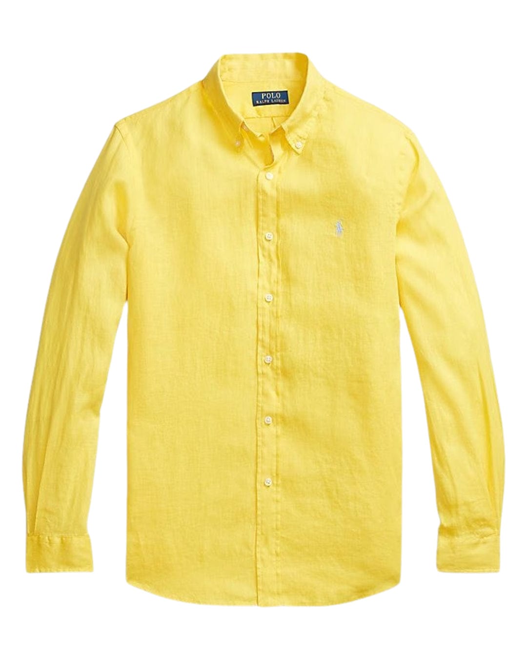 Polo Ralph Lauren Shirts Polo Ralph Lauren Yellow Custom Fit Linen Shirt