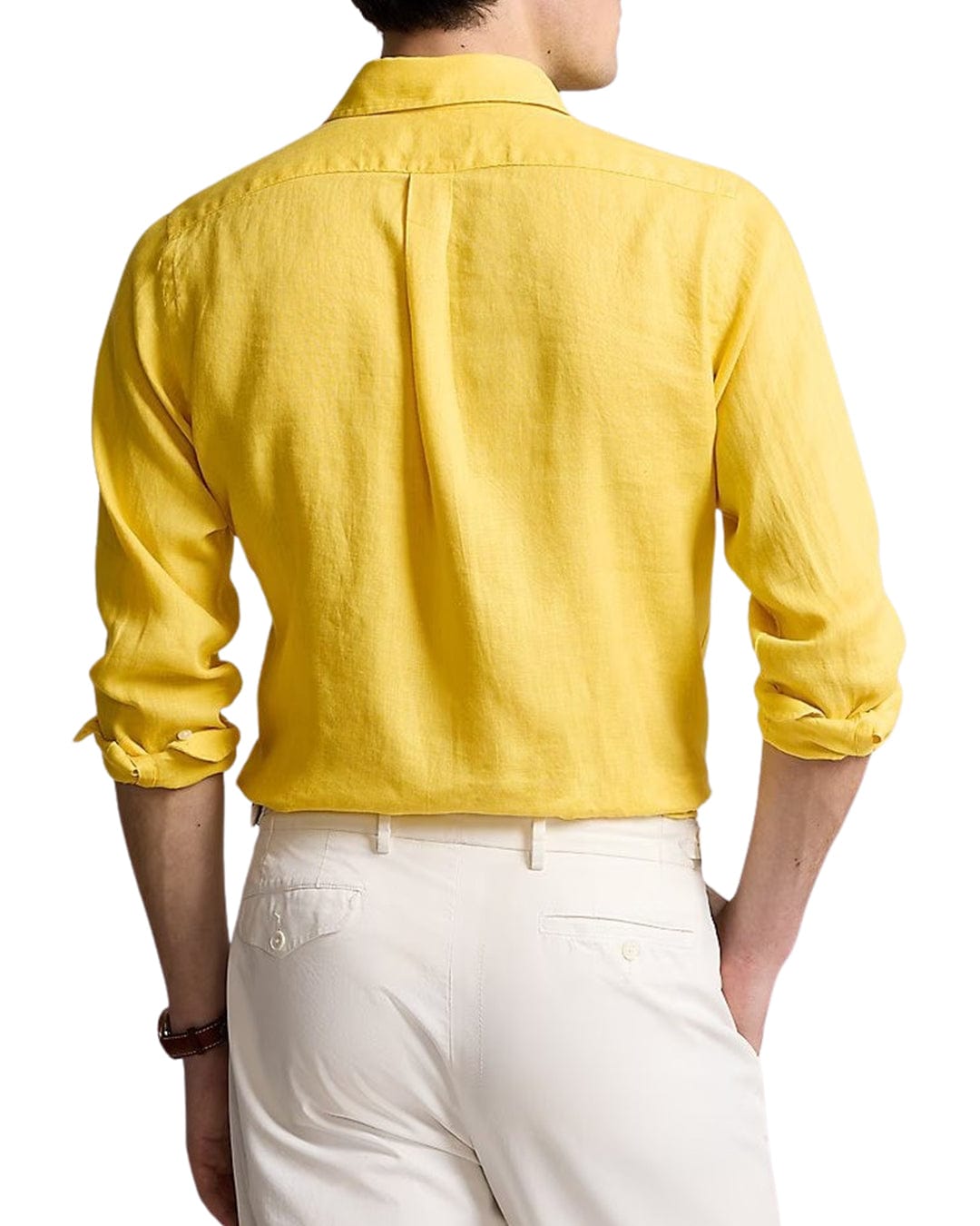 Polo Ralph Lauren Shirts Polo Ralph Lauren Yellow Custom Fit Linen Shirt
