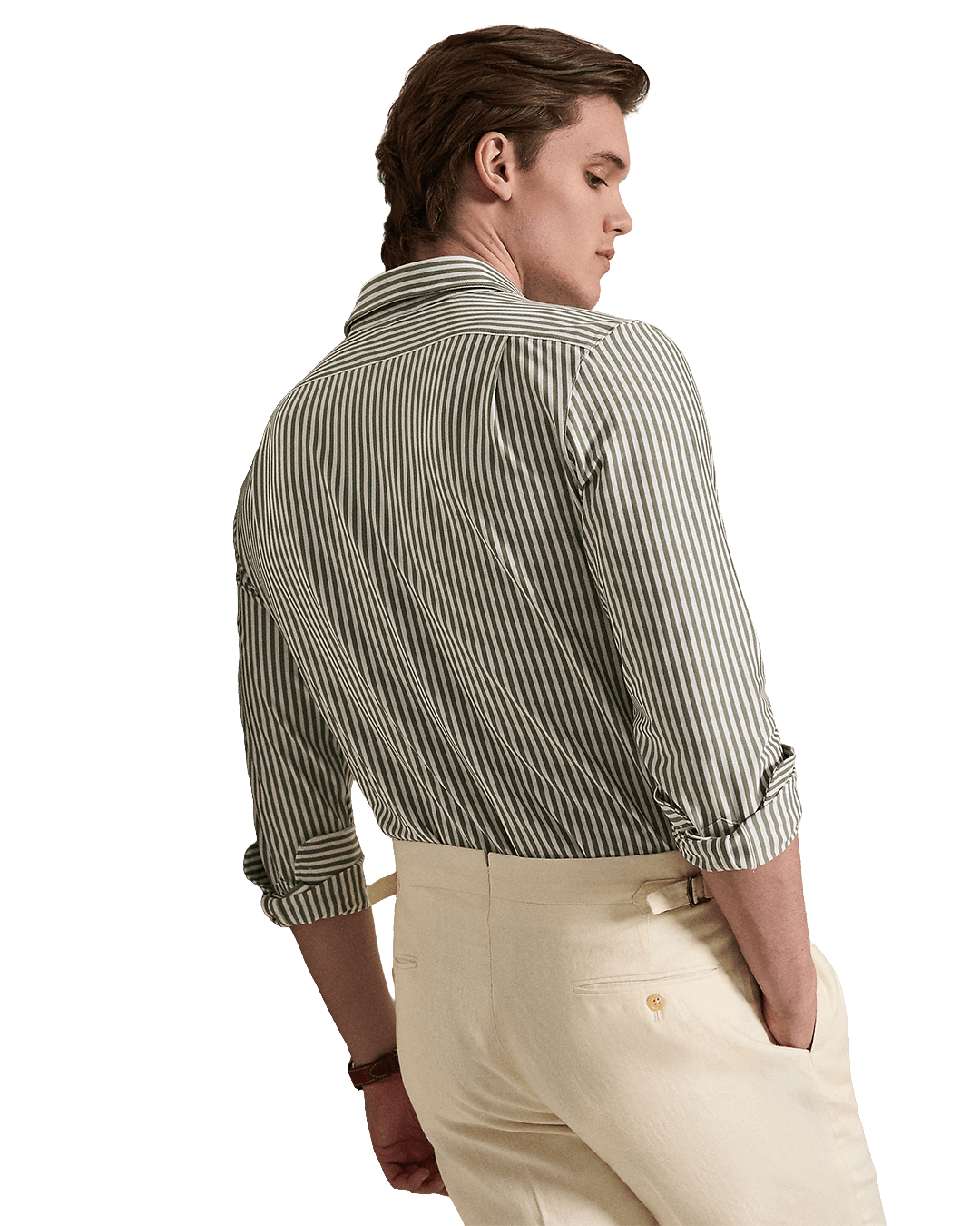 Polo Ralph Lauren Shirts Ralph Lauren Green Ralph Lauren Striped Knit Oxford Shirt Green