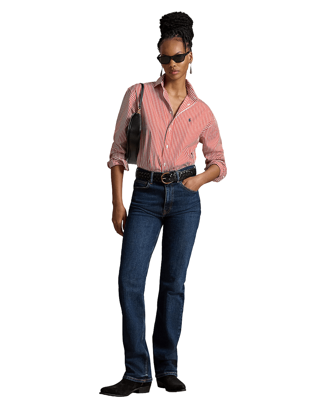 Polo Ralph Lauren Shirts Ralph Lauren Orange Ralph Lauren Relaxed Fit Striped Cotton Shirt Orange