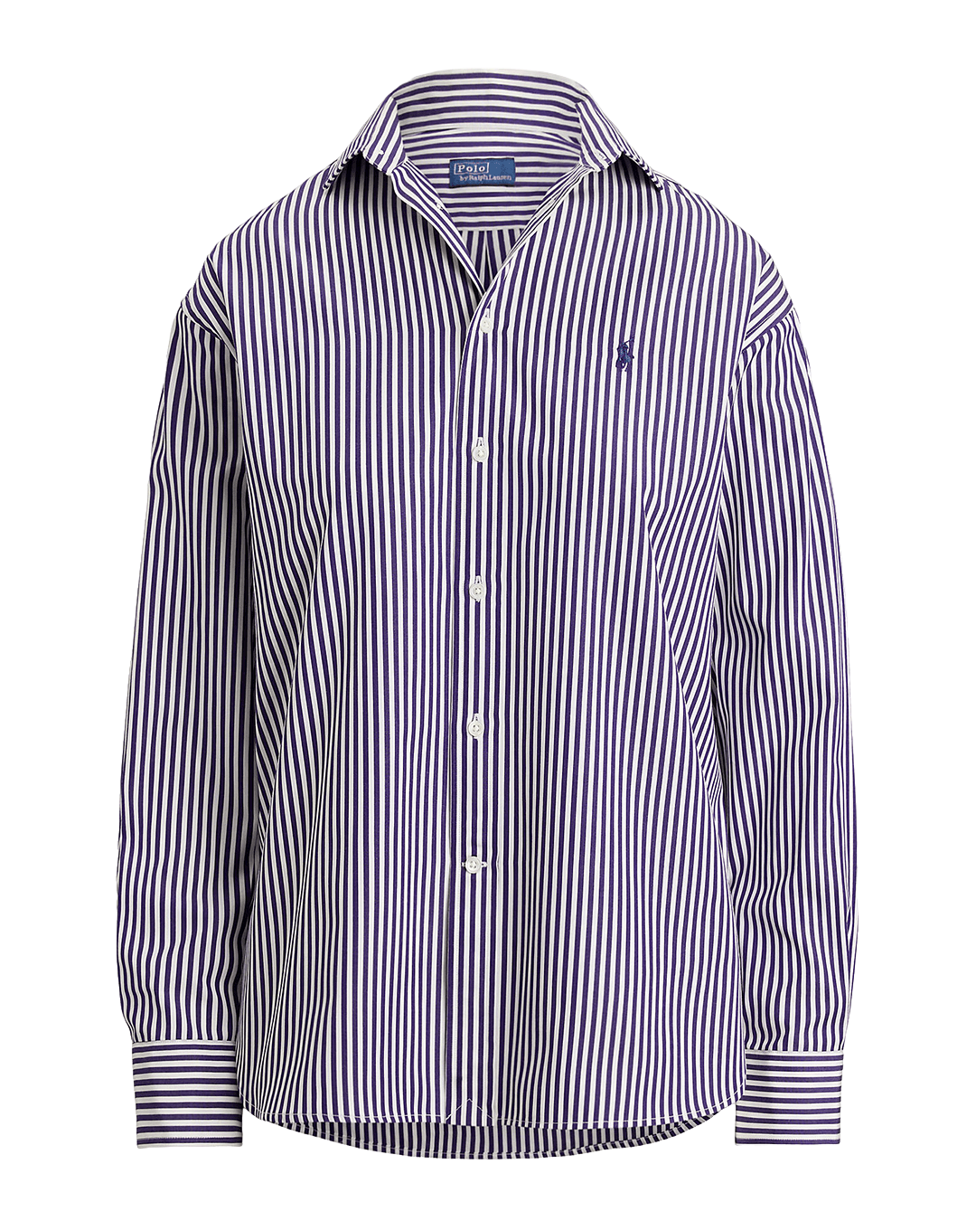 Polo Ralph Lauren Shirts Ralph Lauren Purple Ralph Lauren Relaxed Fit Striped Cotton Shirt Purple