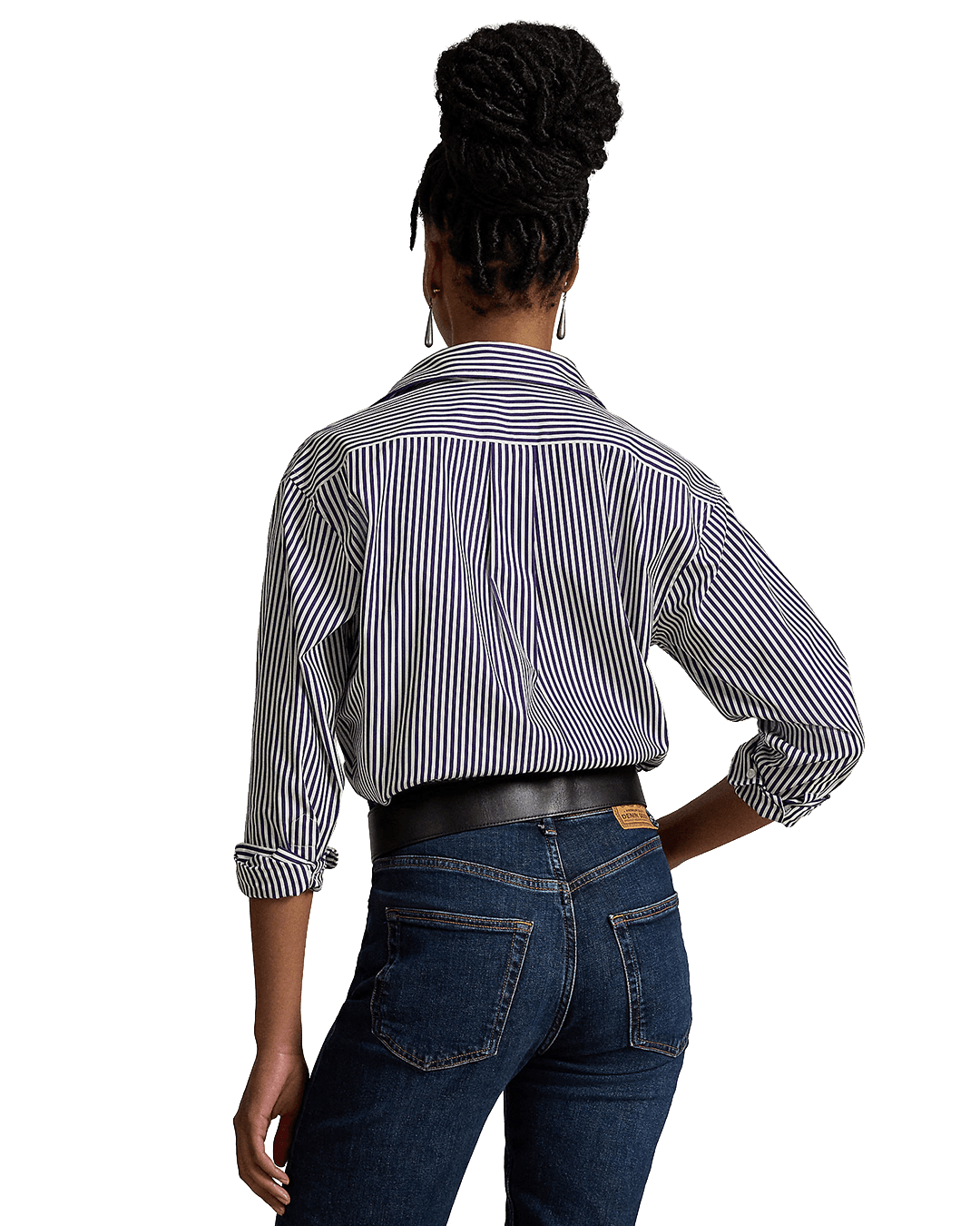 Polo Ralph Lauren Shirts Ralph Lauren Purple Ralph Lauren Relaxed Fit Striped Cotton Shirt Purple