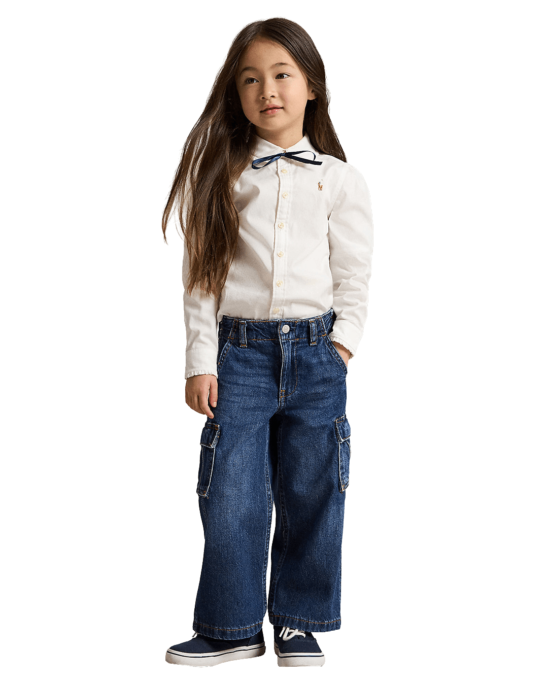Polo Ralph Lauren Shirts Ralph Lauren White Ralph Lauren Ruffled Cotton Oxford Shirt White
