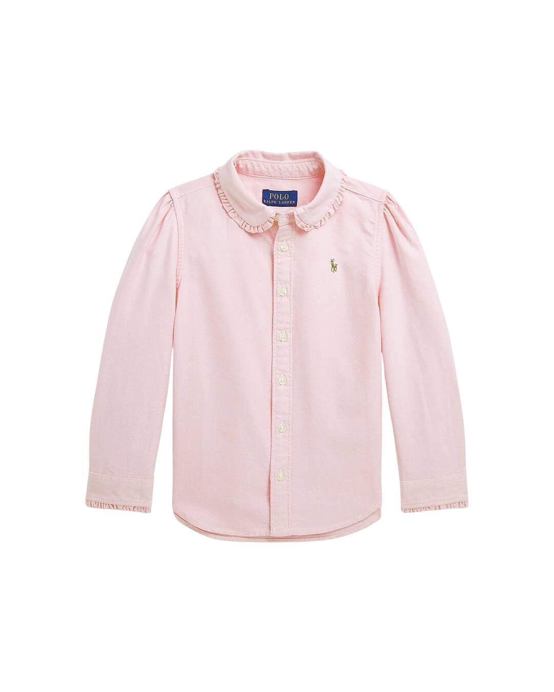 Polo Ralph Lauren Shirts RUFFLED COTTON OXFORD SHIRT PINK