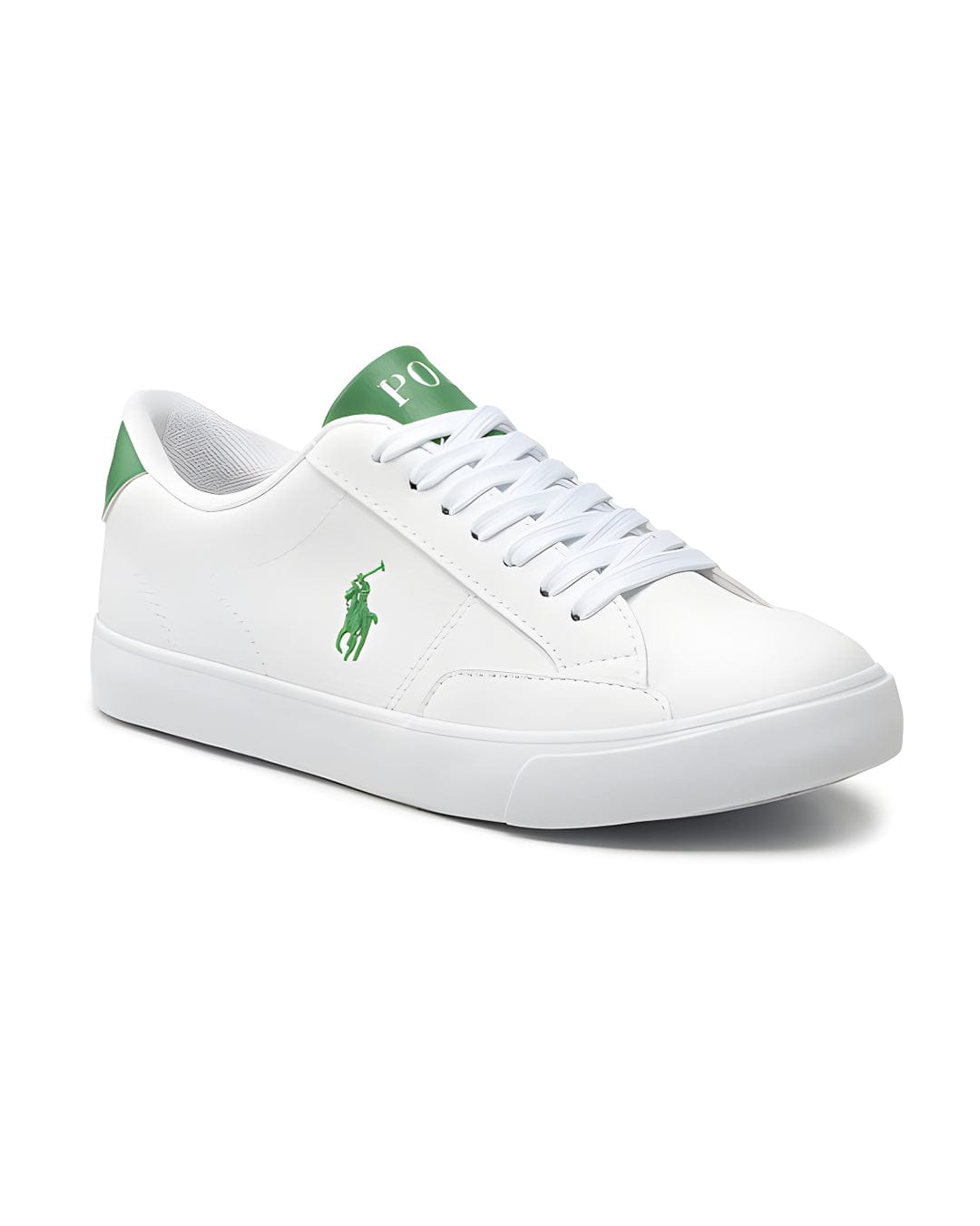 Polo Ralph Lauren Shoes Boys Polo Ralph Lauren White And Green Sneakers