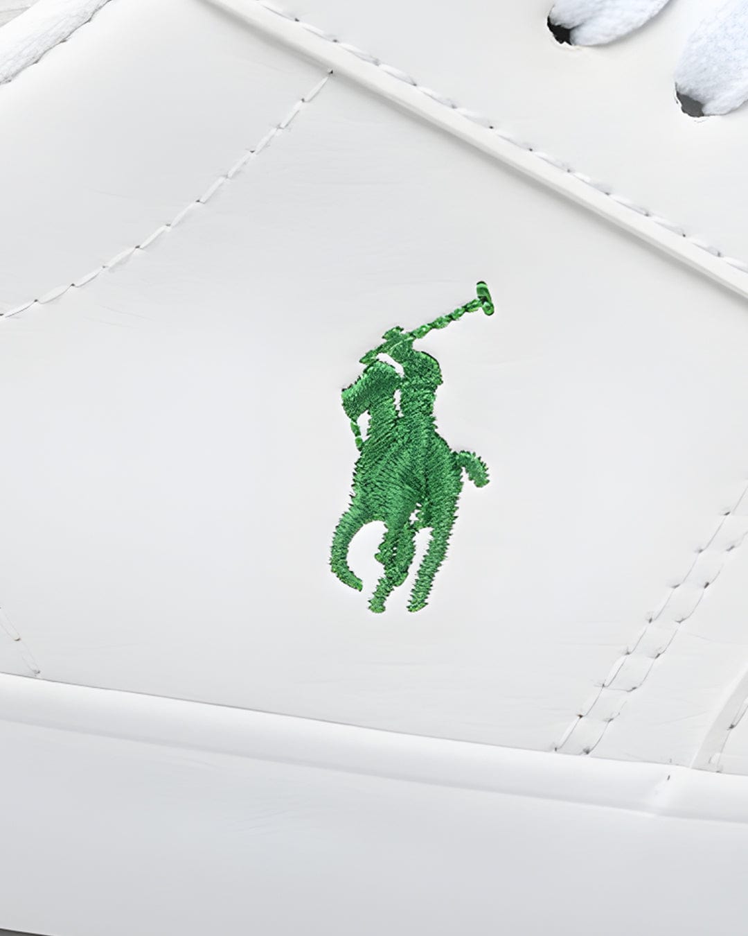 Polo Ralph Lauren Shoes Boys Polo Ralph Lauren White And Green Sneakers