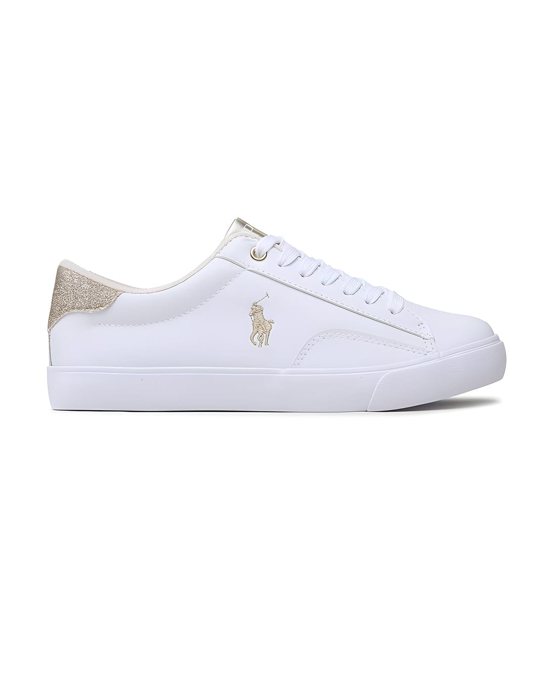 Polo Ralph Lauren Shoes Girls Polo Ralph Lauren Metallic Gold Glitter Sneakers
