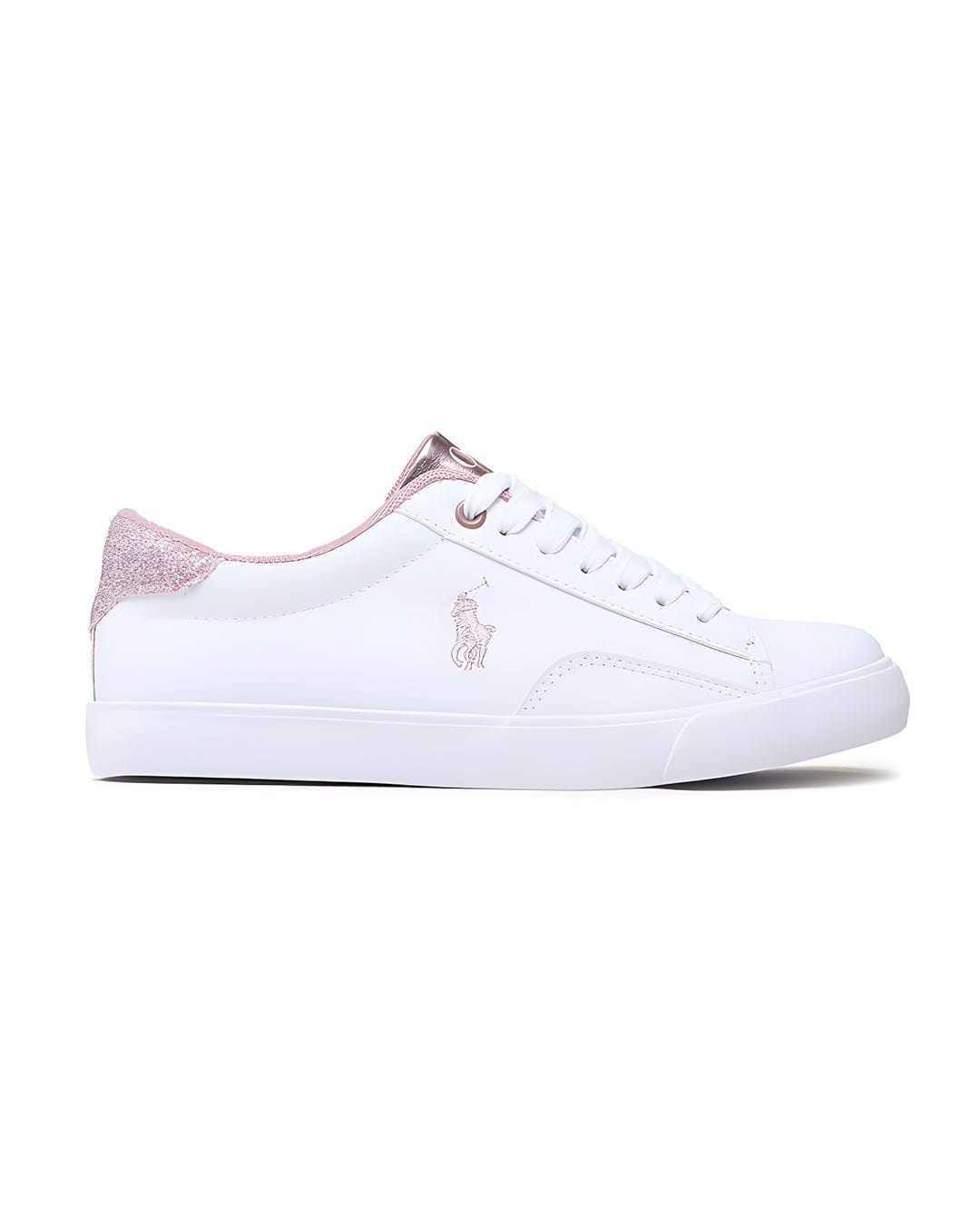 Polo Ralph Lauren Shoes Girls Polo Ralph Lauren Metallic Rose Glitter Sneakers