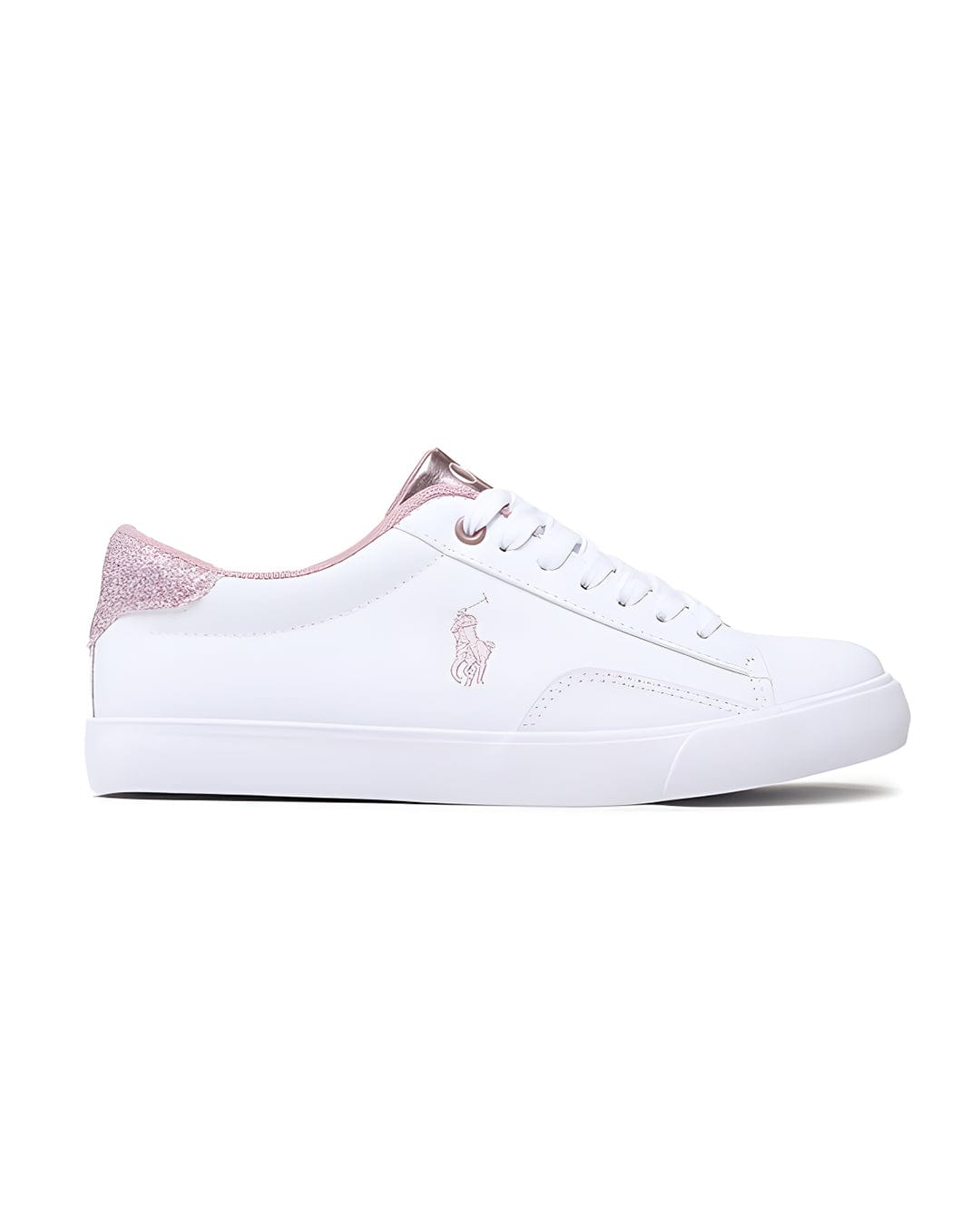 Polo Ralph Lauren Shoes Girls Polo Ralph Lauren Metallic Rose Glitter Sneakers