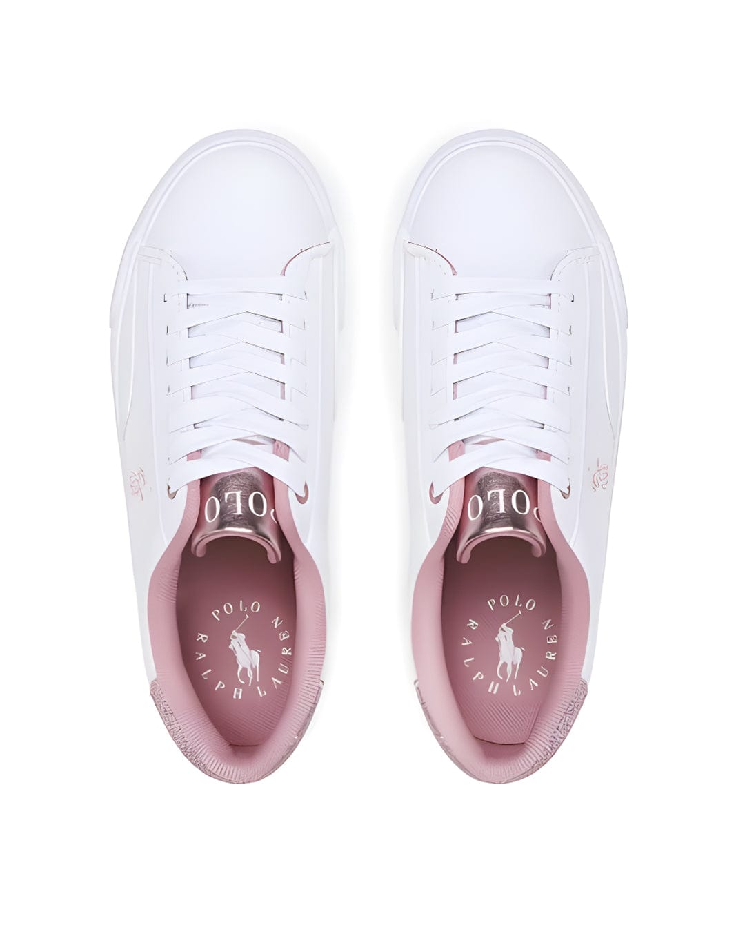 Polo Ralph Lauren Shoes Girls Polo Ralph Lauren Metallic Rose Glitter Sneakers