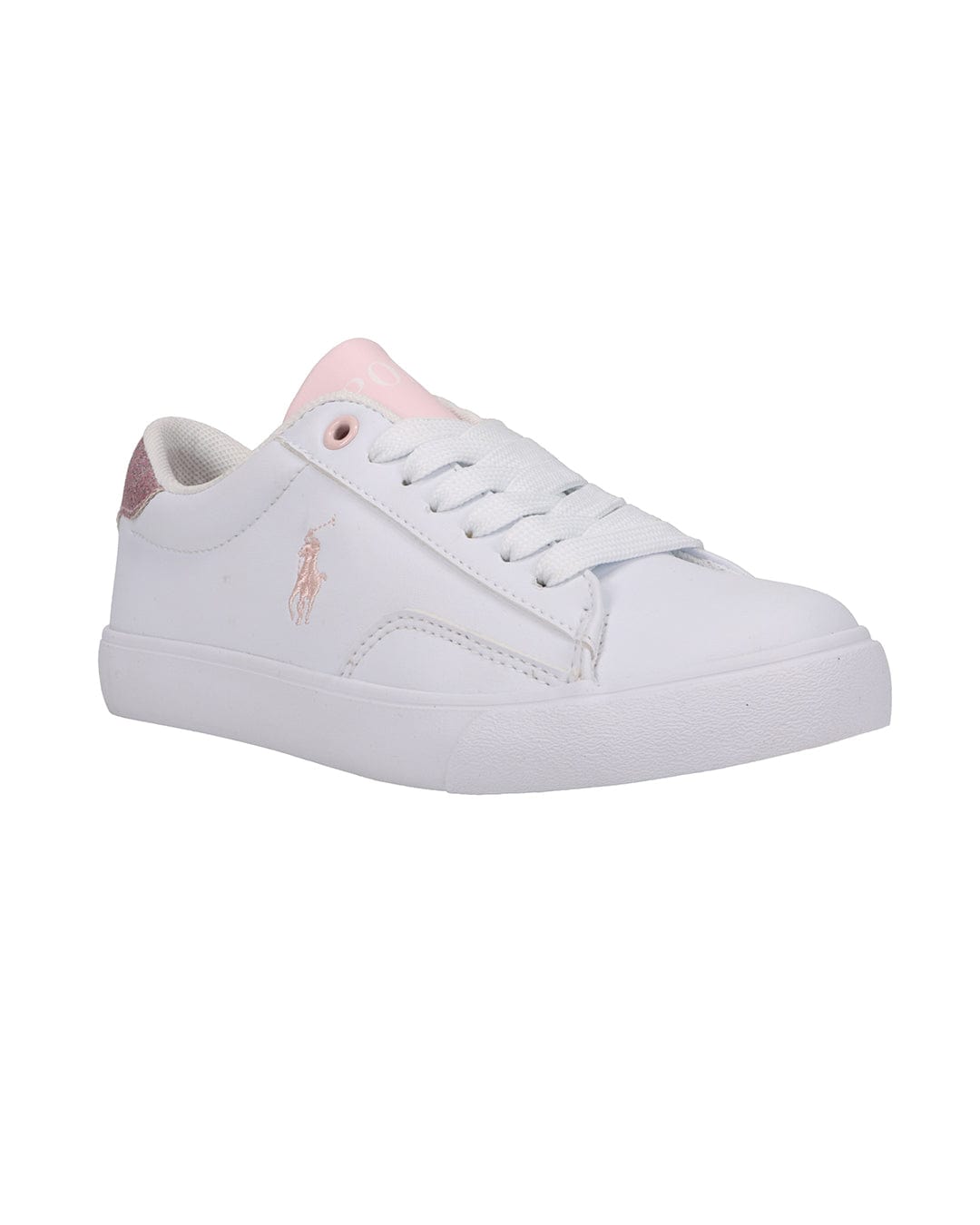 Polo Ralph Lauren Shoes Girls Polo Ralph Lauren Metallic Rose Glitter Sneakers