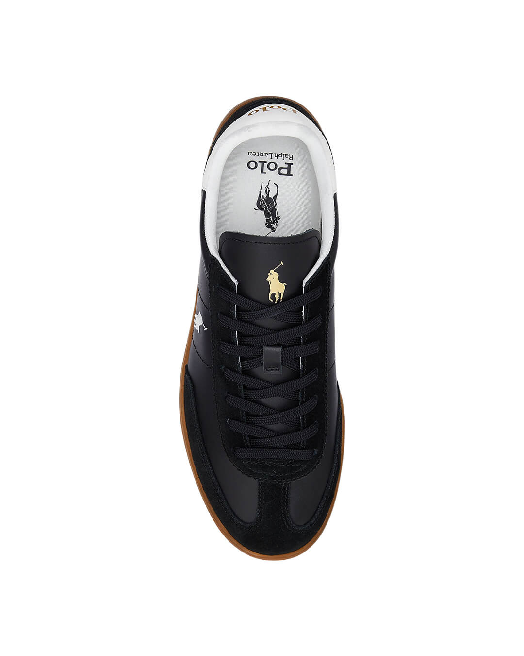 Polo Ralph Lauren Black Bedford Low Top Lace Sneakers