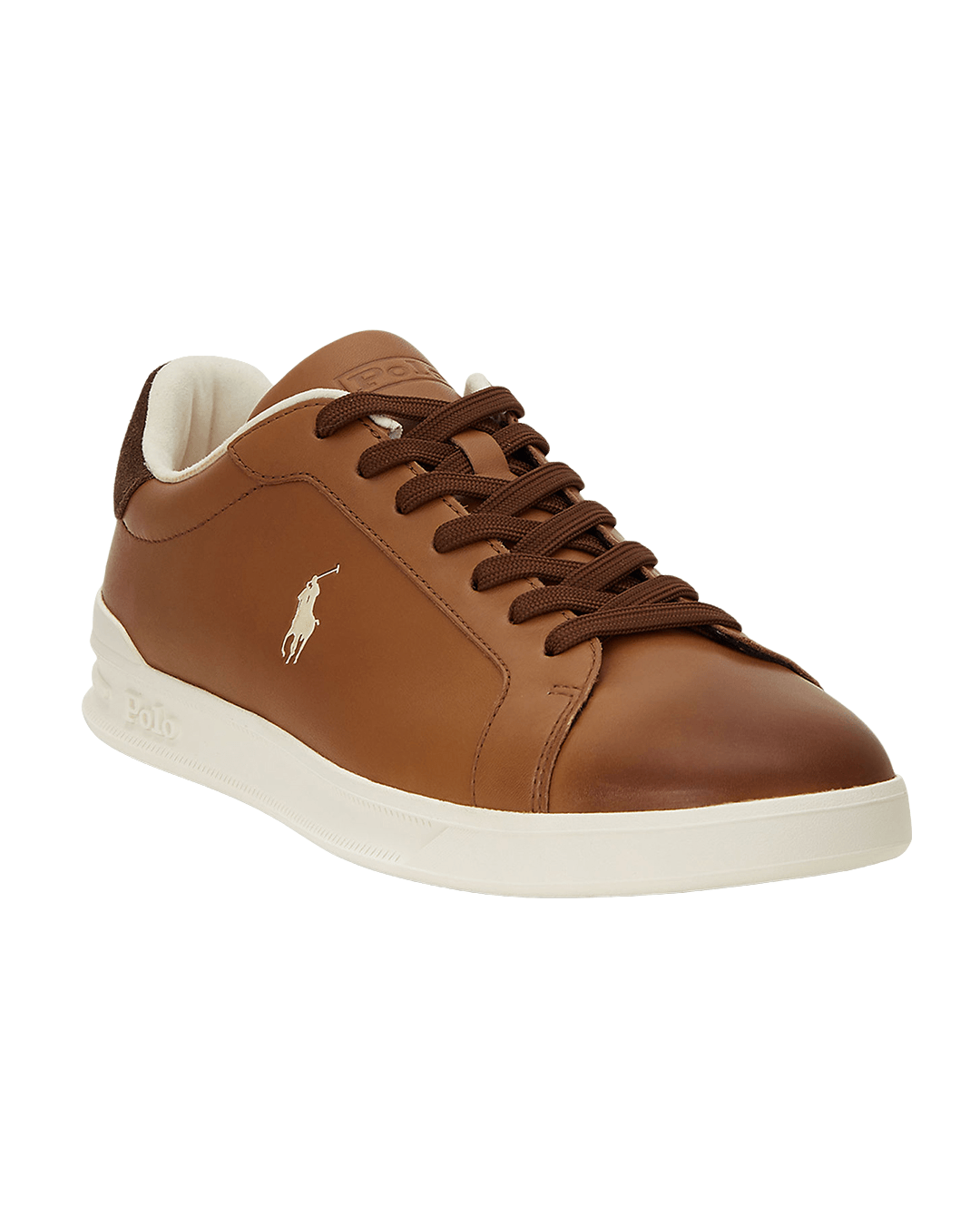 Polo Ralph Lauren Shoes Polo Ralph Lauren Brown Heritage Court II Leather Sneakers
