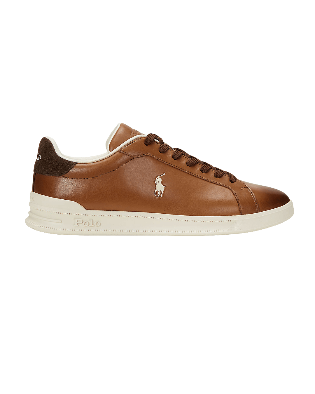Polo Ralph Lauren Shoes Polo Ralph Lauren Brown Heritage Court II Leather Sneakers