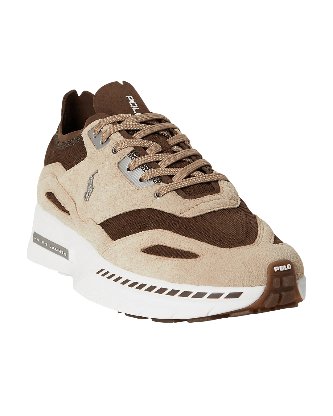 Polo Ralph Lauren Shoes Ralph Lauren Brown Ralph Lauren Boerum Knit Sneakers Low Top Lace Brown