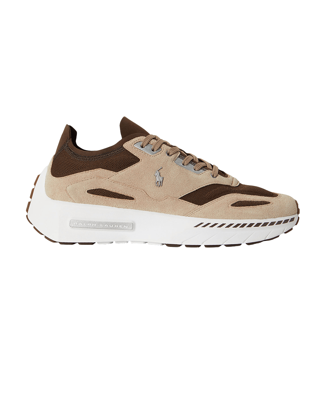 Polo Ralph Lauren Shoes Ralph Lauren Brown Ralph Lauren Boerum Knit Sneakers Low Top Lace Brown