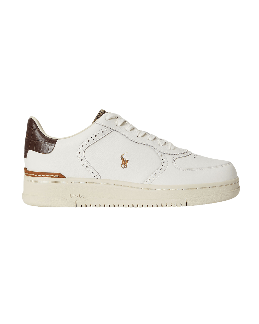 Polo Ralph Lauren Shoes Ralph Lauren Cream Ralph Lauren Mastr Ct Bro Sneakers Low Top Lace Cream