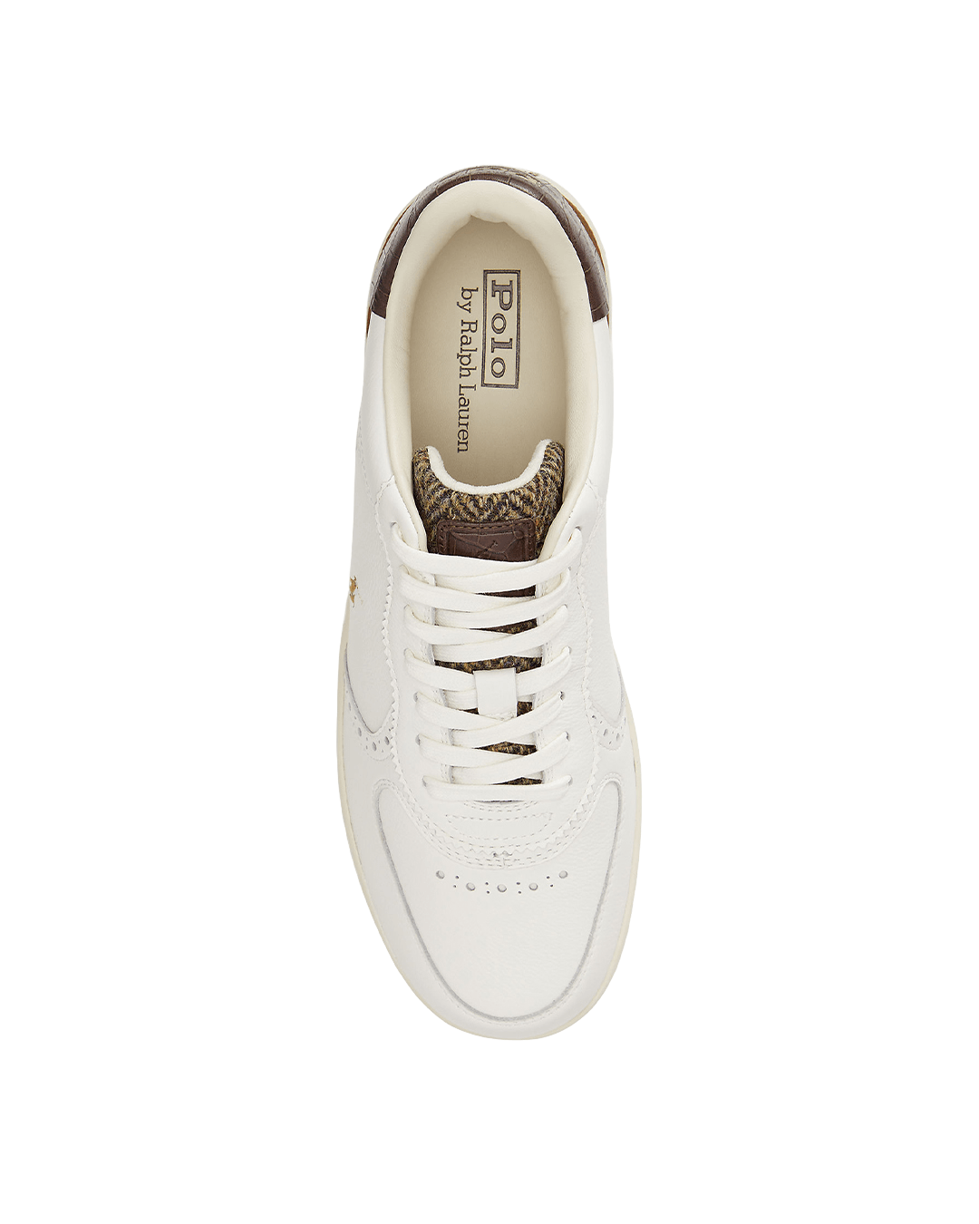 Polo Ralph Lauren Shoes Ralph Lauren Cream Ralph Lauren Mastr Ct Bro Sneakers Low Top Lace Cream