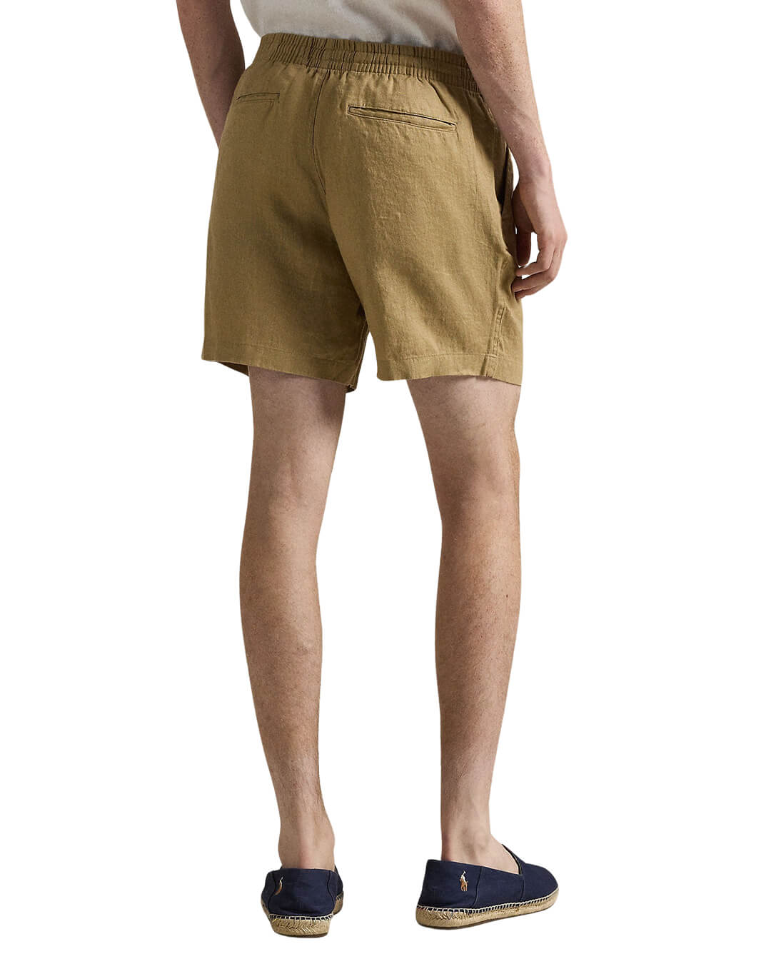 Polo Ralph Lauren Shorts Polo Ralph Lauren Beige Flat Front Linen  Shorts