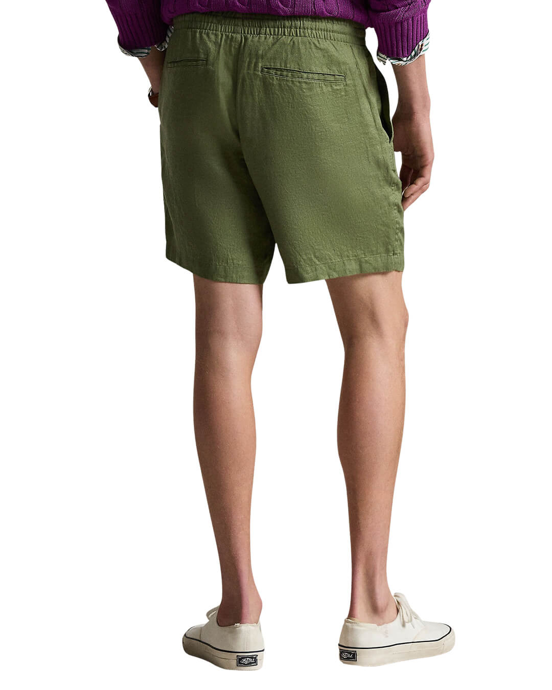 Polo Ralph Lauren Shorts Polo Ralph Lauren Green  Flat Front Linen Shorts
