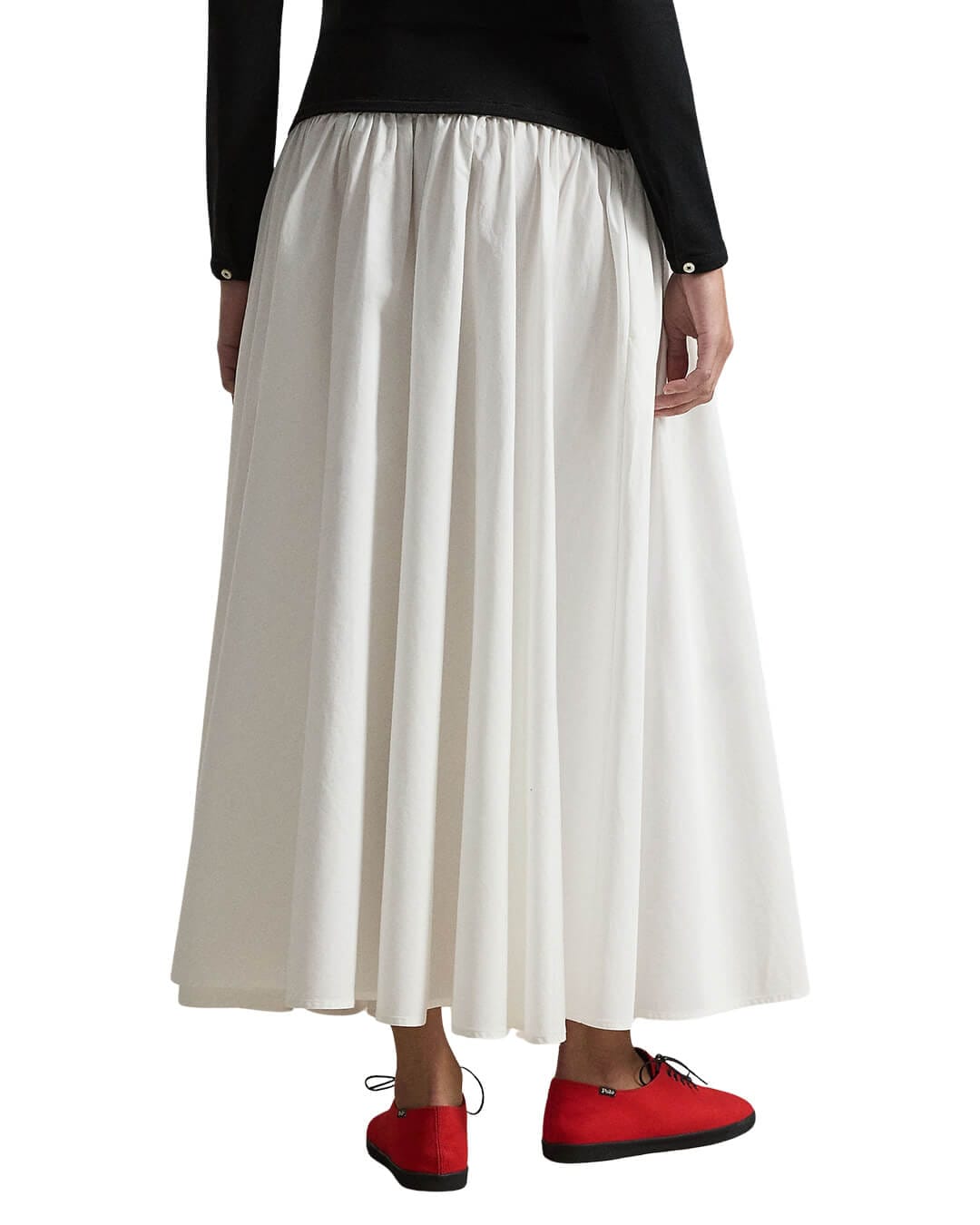 Polo Ralph Lauren Skirts Polo Ralph Lauren White  Contrast Waistband A Line  Skirt