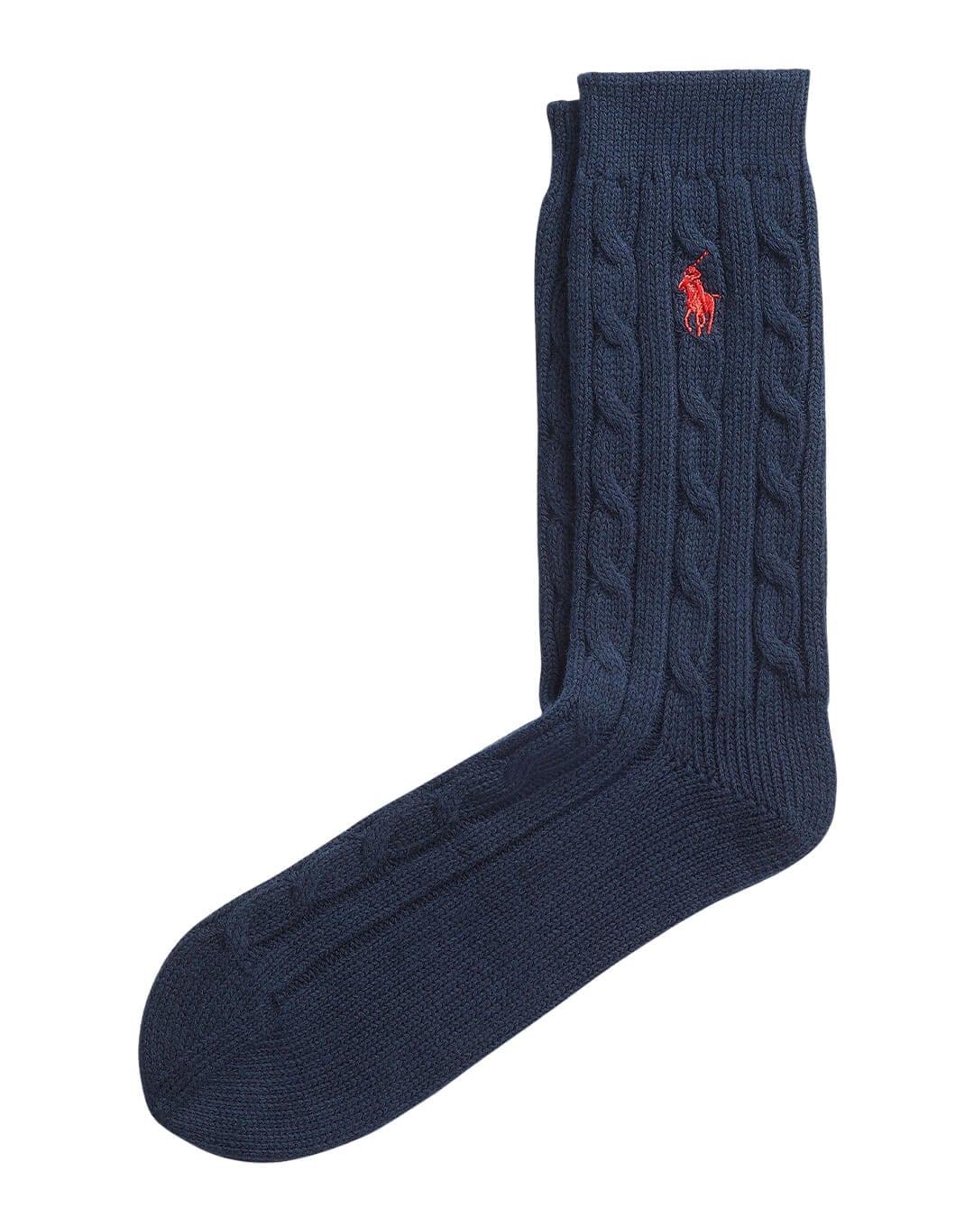 Polo Ralph Lauren Socks 9-11 CABLE-KNIT CREW SOCKS NAVY