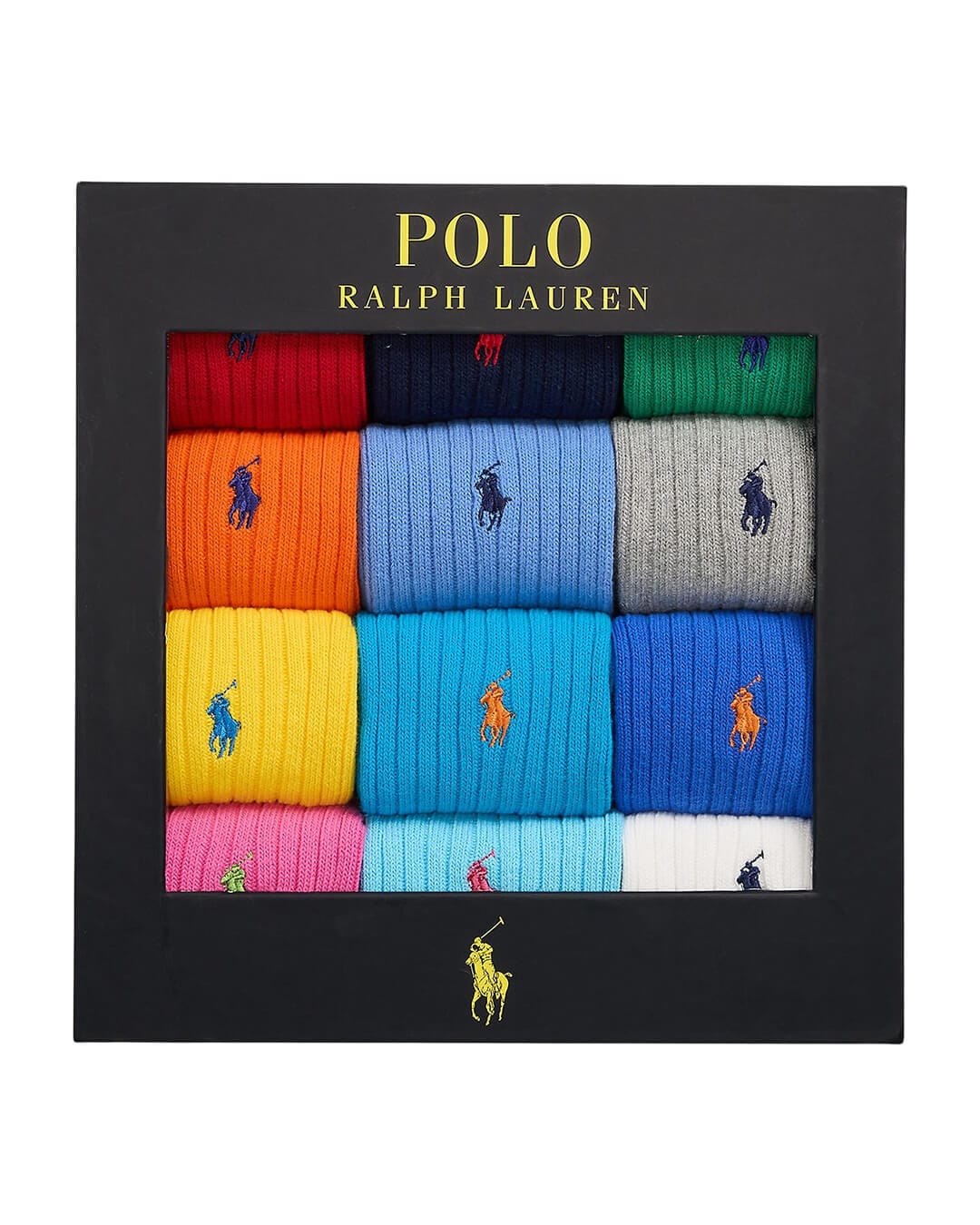 Polo Ralph Lauren Socks 43-46 Polo Ralph Lauren COTTON RIB CREW SOCK GIFT BOX GREY