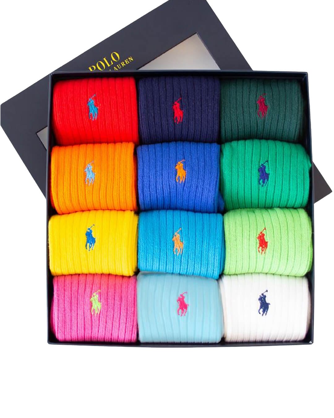 Polo Ralph Lauren Socks 43-46 Polo Ralph Lauren COTTON RIB CREW SOCK GIFT BOX GREY