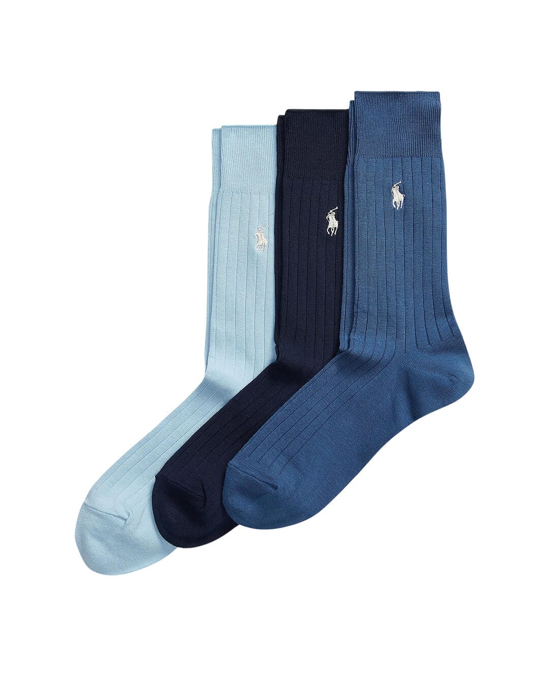 Polo Ralph Lauren Socks RIBBED COTTON-BLEND TROUSER SOCK 3-PACK MULTI