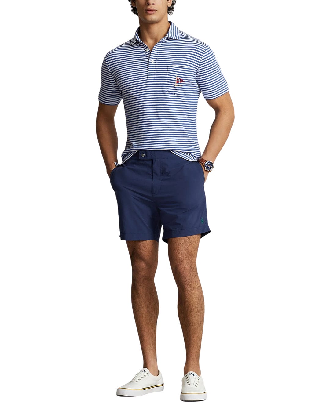 Polo Ralph Lauren Swimwear Polo Ralph Lauren Navy Mid Rise Swim Shorts