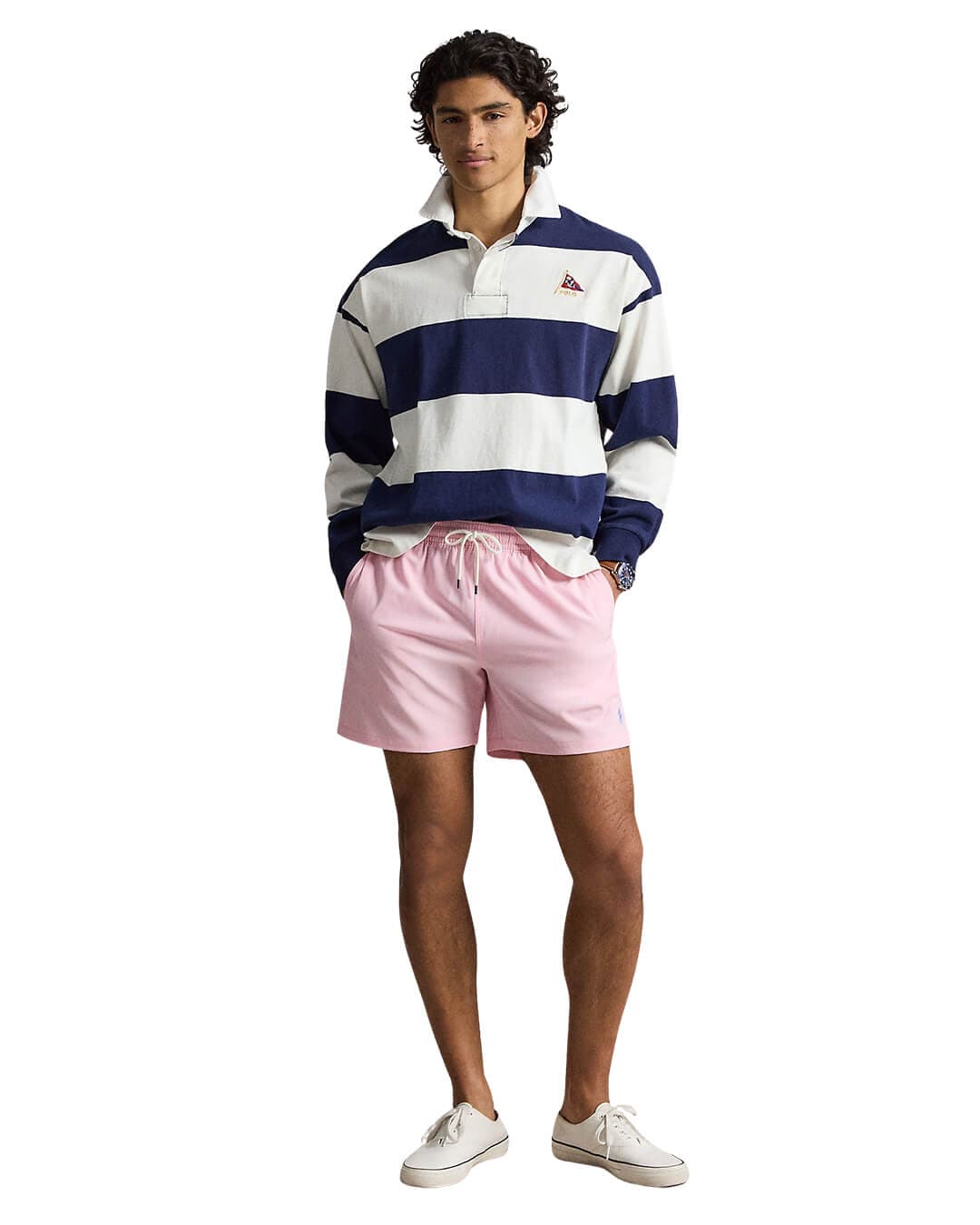 Polo Ralph Lauren Swimwear Polo Ralph Lauren Pink 5.75-Inch Traveler Classic  Swimwear