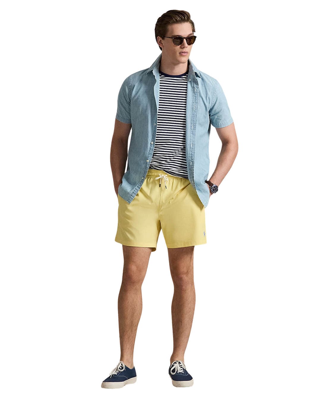 Polo Ralph Lauren Swimwear Polo Ralph Lauren Yellow 5.75-Inch Traveler Classic Swimwear