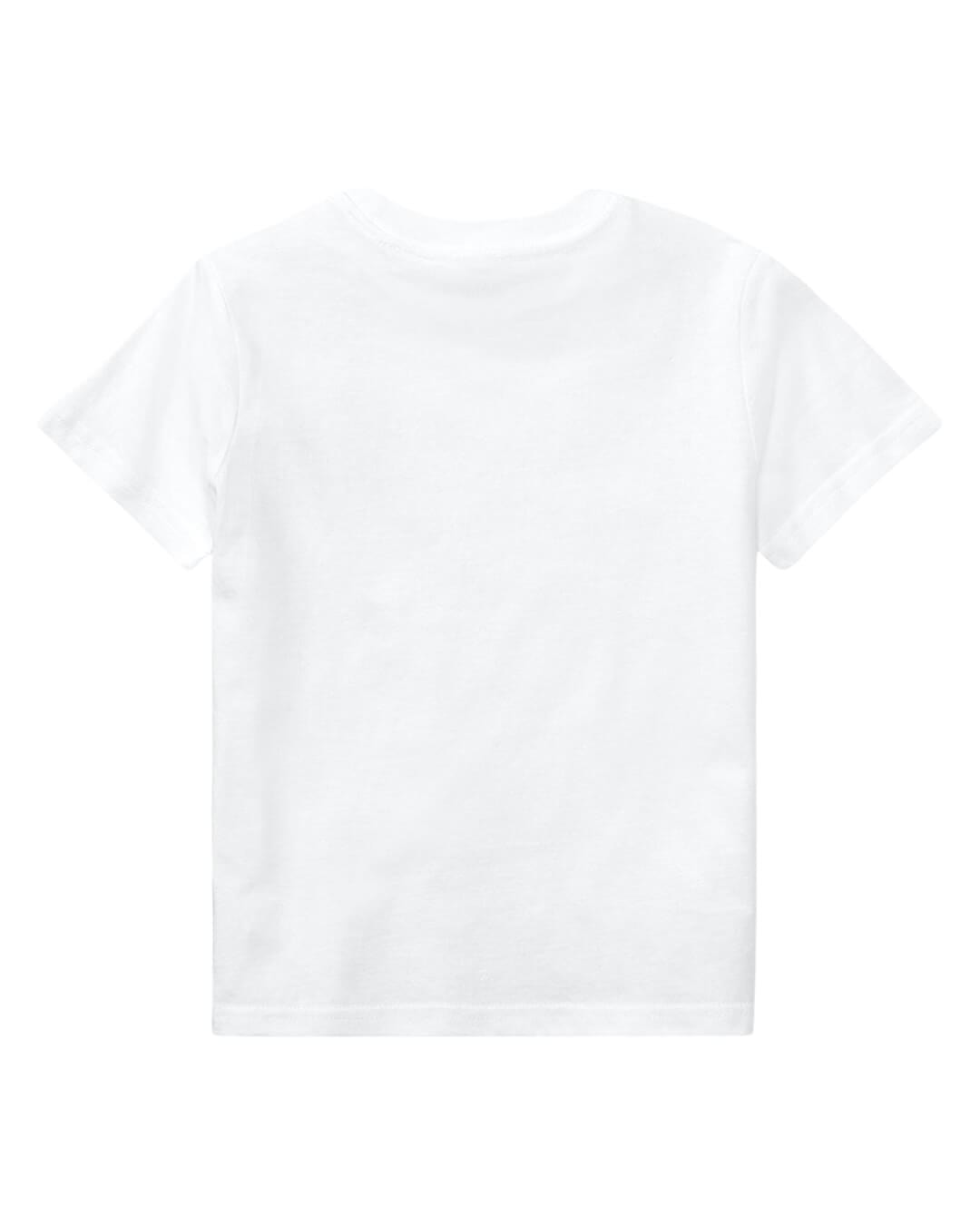 Polo Ralph Lauren T-Shirts Boys Polo Ralph Lauren White Crew Neck T-Shirt