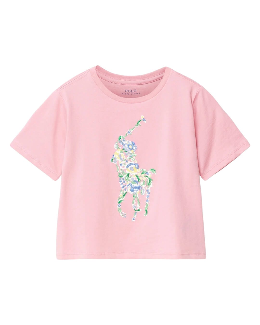 Polo Ralph Lauren T-Shirts Girls Polo Ralph Lauren Flower Logo T-Shirt