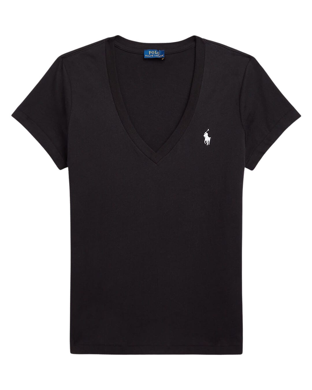 Polo Ralph Lauren T-Shirts Polo Ralph Lauren Black Short Sleeves V-Neck T-Shirt