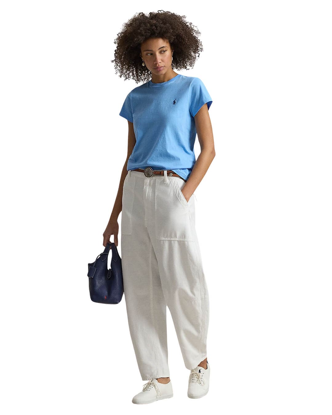 Polo Ralph Lauren T-Shirts Polo Ralph Lauren Blue Classic Fit Cotton Jersey  T-Shirt