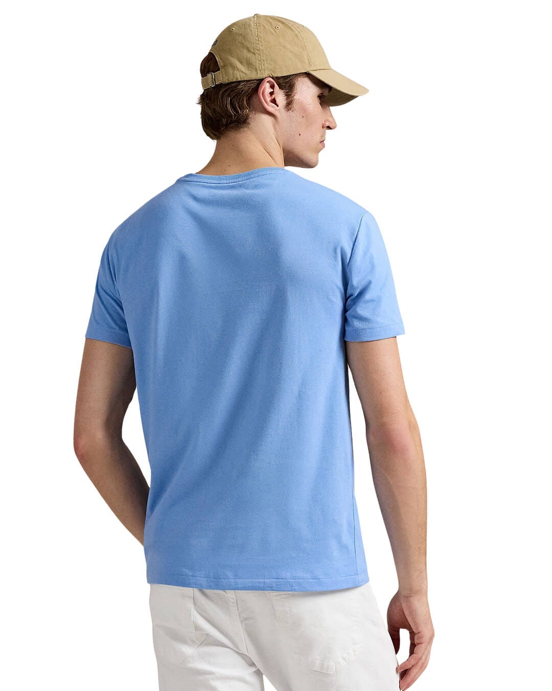 Polo Ralph Lauren T-Shirts Polo Ralph Lauren Blue Custom Slim Fit Jersey  T-Shirt