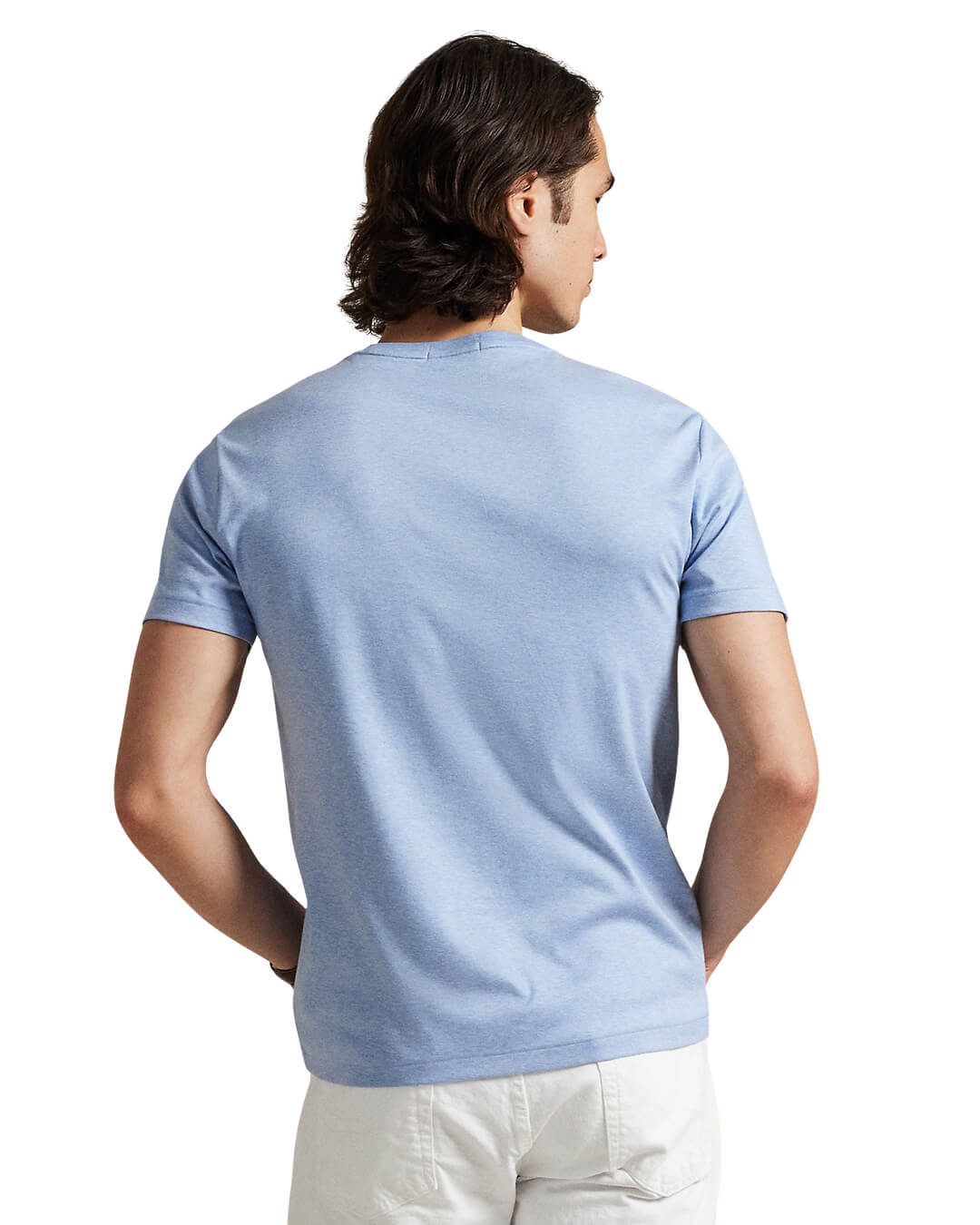Polo Ralph Lauren T-Shirts Polo Ralph Lauren Blue Custom Slim Fit Soft Cotton T-Shirt